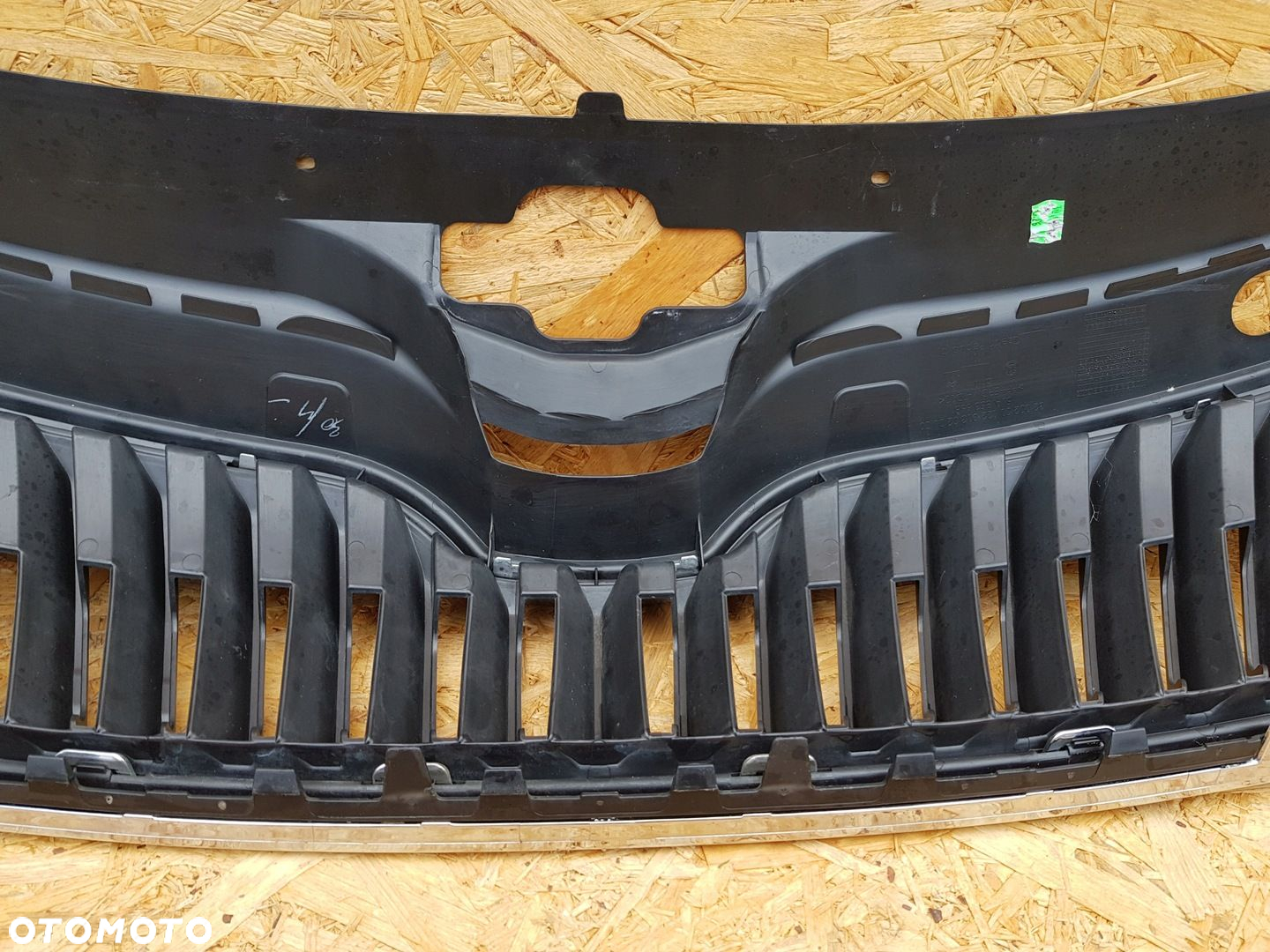 SKODA RAPID 12- ATRAPA GRILL KRATKA ZDERZAKA PRZEDNIEGO CHROM 5JA853668 - 8