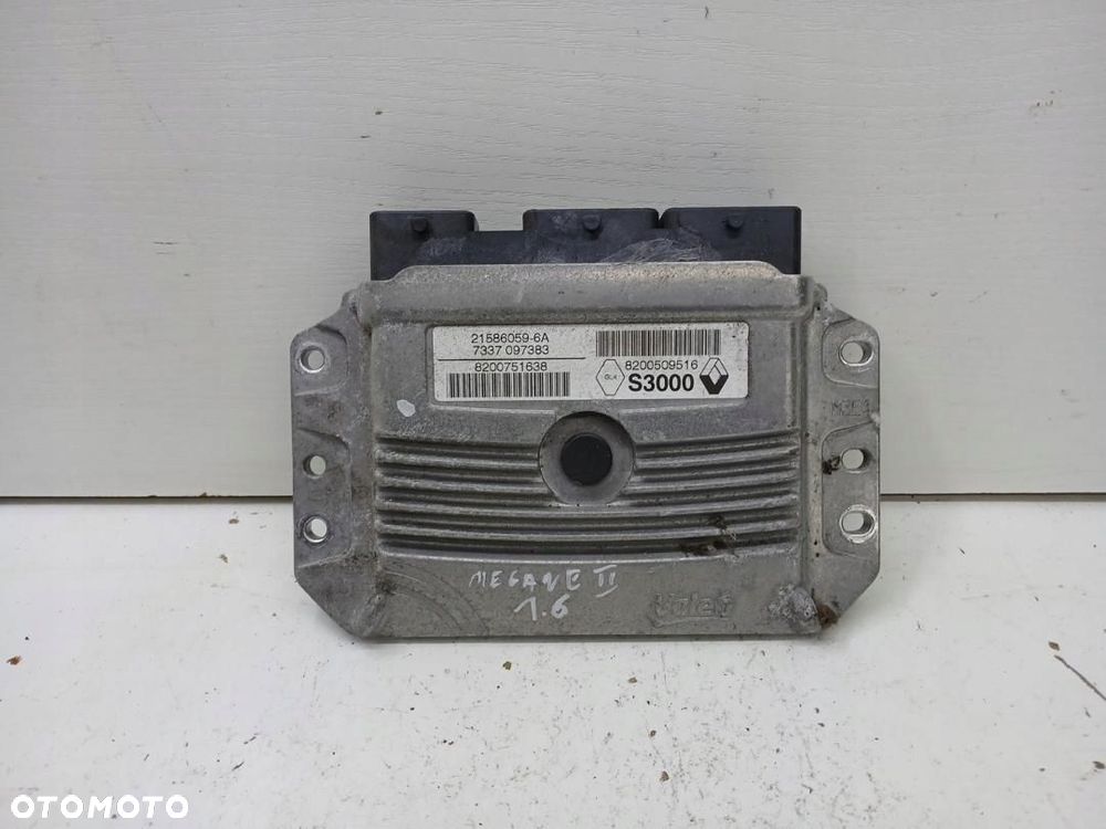 KOMPUTER MODUŁ STEROWNIK SILNIKA RENAULT SCENIC MEGANE II 1.6 8200509516 - 1