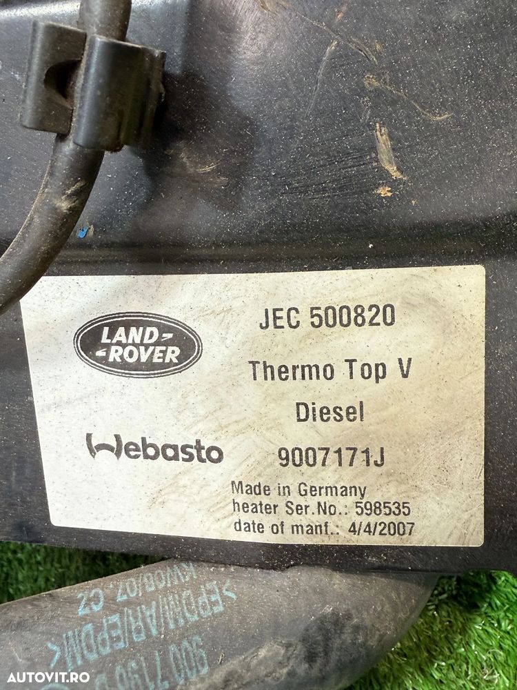 WEBASTO SIROCOU LAND ROVER DISCOVERY 3 2.7 DIESEL 2007 COD OEM JEC500820 2005-2009 - 8