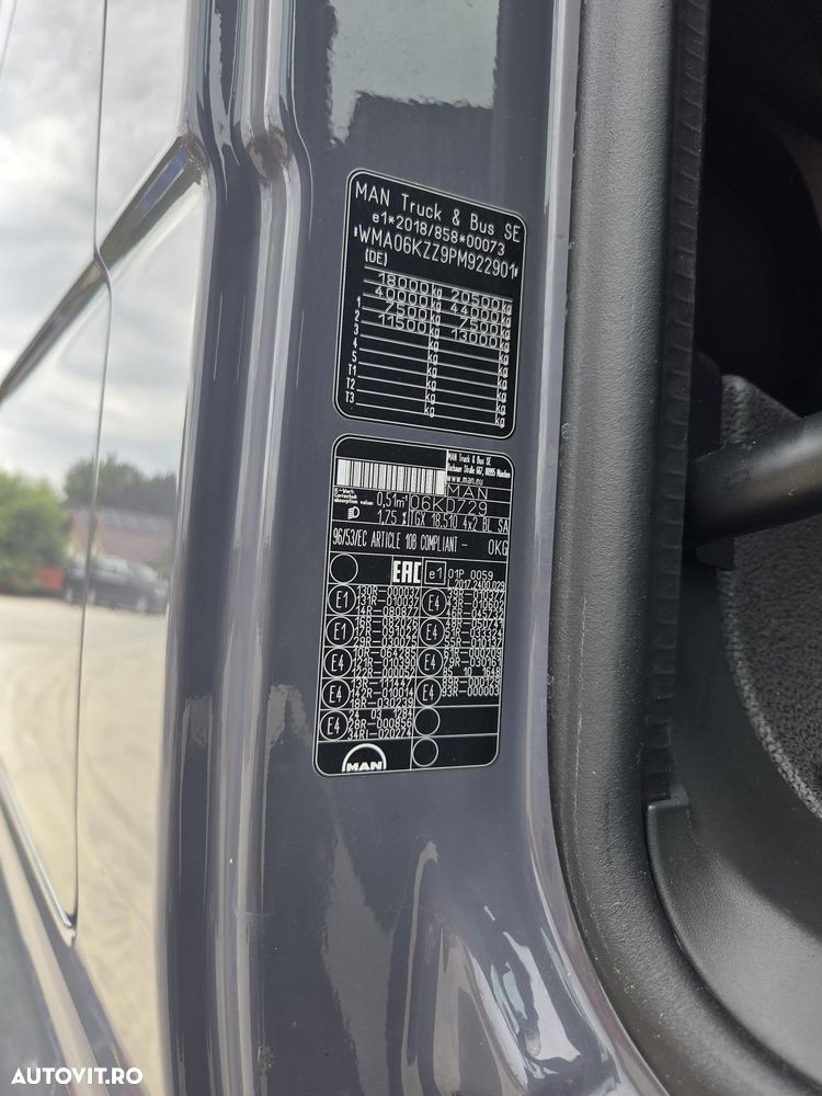 MAN TGX 18.510, 2023,126.353, AUTOMATA+RETARDER, 2 paturi, Cab inalta si lata cu SPOILERE, KIT BASCULARE, FRIGIDER, rulata in GERMANIA, Carte Identitate RAR, rezervor 600l aluminiu, volan piele, CA NOU, posibilitate leasing 4 ani-PROMOTIE 66.900 EUR+Tva - 31