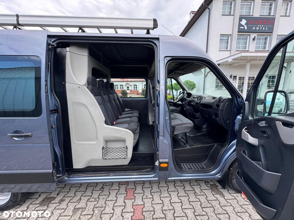 Renault MASTER L4H2 Klima Elektryka Na Bliźniaku Brygadówka Dubel Kabina 7os Hak Serwis - 13