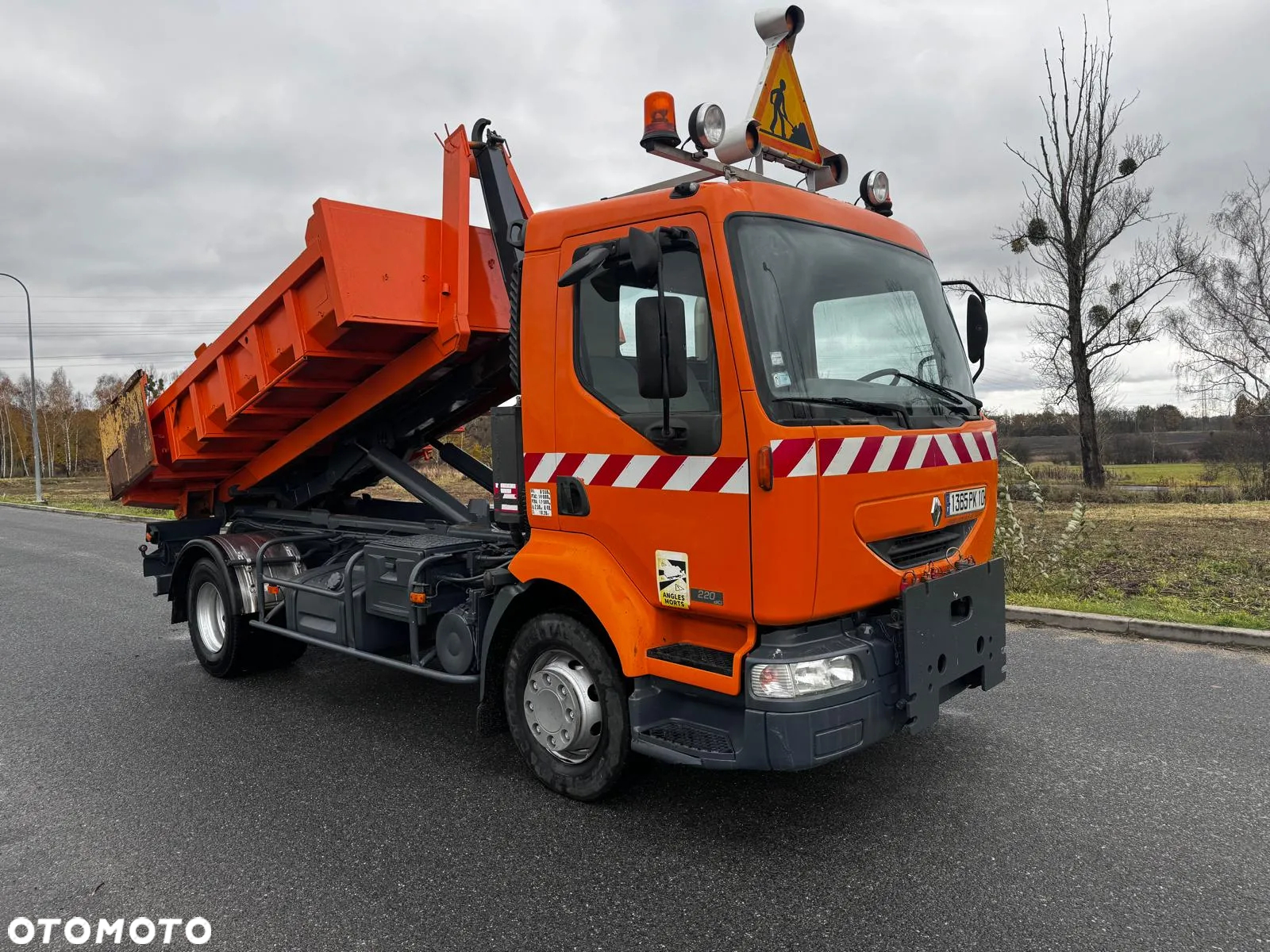 Renault Midlum 220DCi Hakowiec 2005 r. Wywrotka Solarka Specjalny Pług Kompletny Zestaw Do Odśnieżania - 4