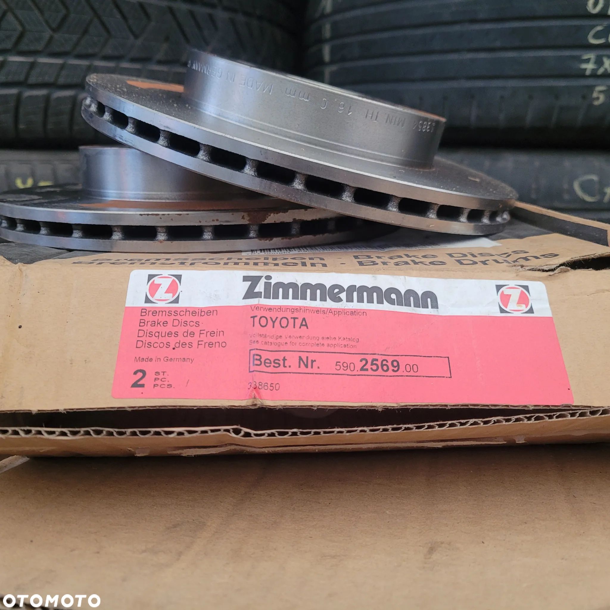 2 x TARCZA TOYOTA - 43512-52050 YARIS 99- - 1