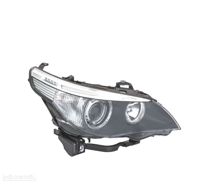 FAROL ESQUERDO BI-XENON E60 03-07 NÃO DIRECCIONAL - 1