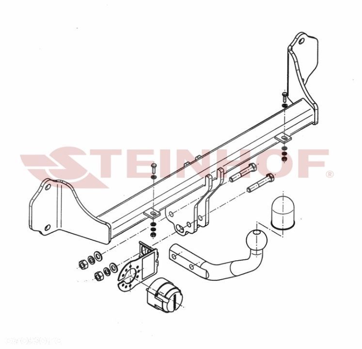 Hak Holowniczy + MODUŁ 7PIN do BMW SERIA 3 F30 Sedan F31 Touring - 3