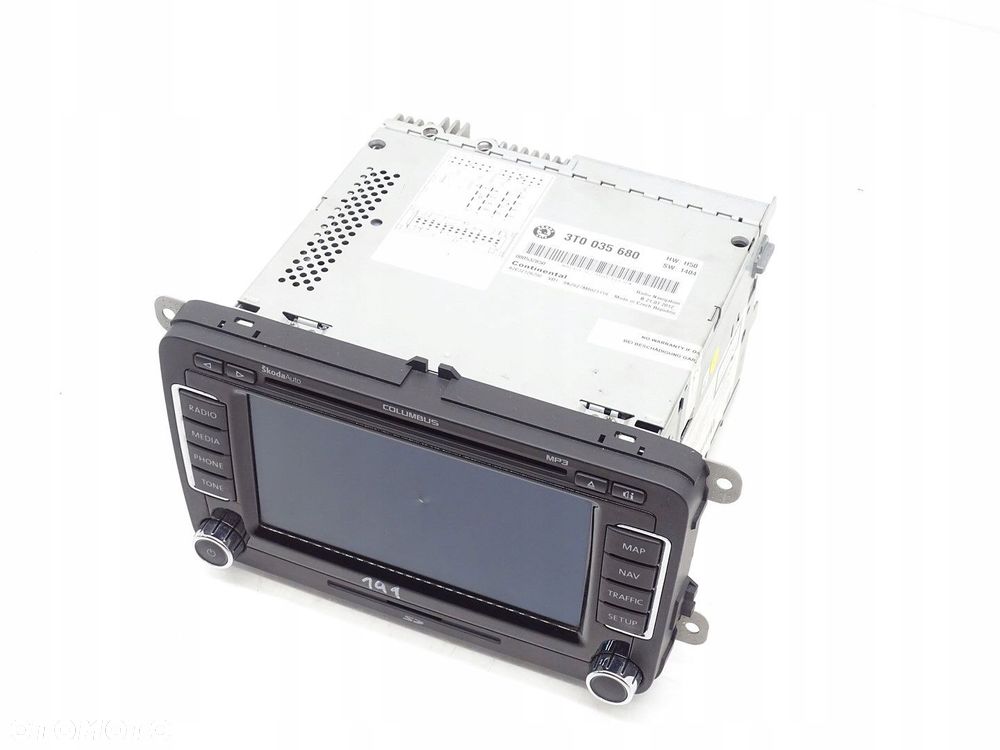 RADIO RADIOODTWARZACZ NAVI NAWIGACJA CD SD SKODA SUPERB II 2 3T 3T0035680 - 2
