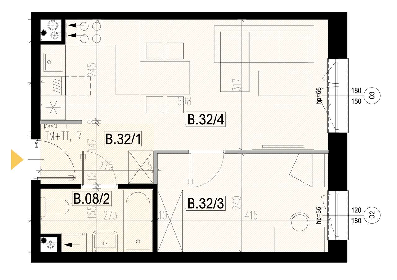 Mieszkanie B31, 41,42 m2, komfort blisko Rzeszowa! Rezerwacja!