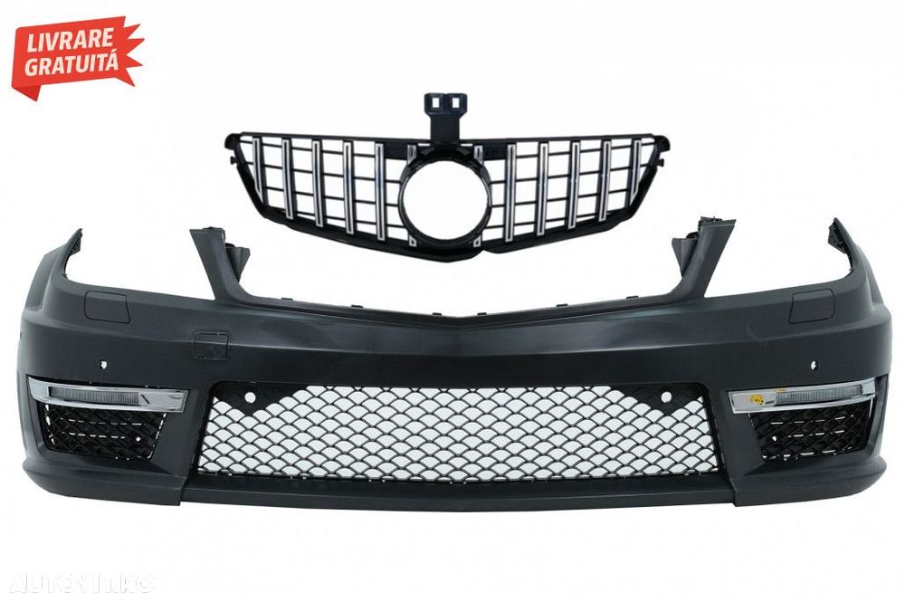 Bara Fata cu Grila Centrala Mercedes C-class W204 Facelift (2012-up) C - 1
