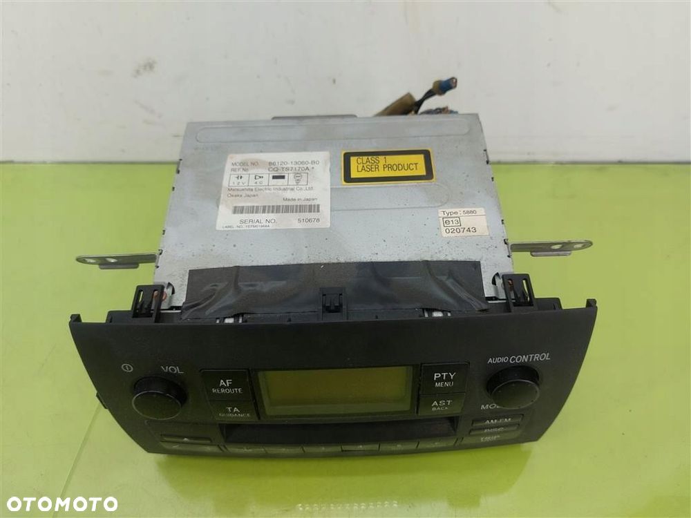 Radio Toyota Corolla Verso I 2001-2004 8612013060B0 CQTS7170A ORYGINAŁ - 5