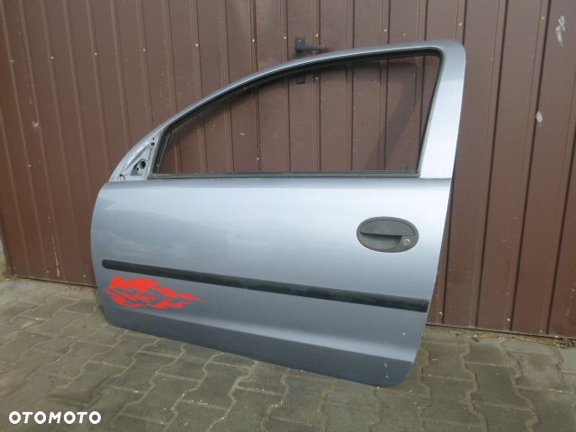DRZWI LEWY PRZÓD LEWE PRZEDNIE KOMPLETNE OPEL CORSA C 3D Z163 - 4