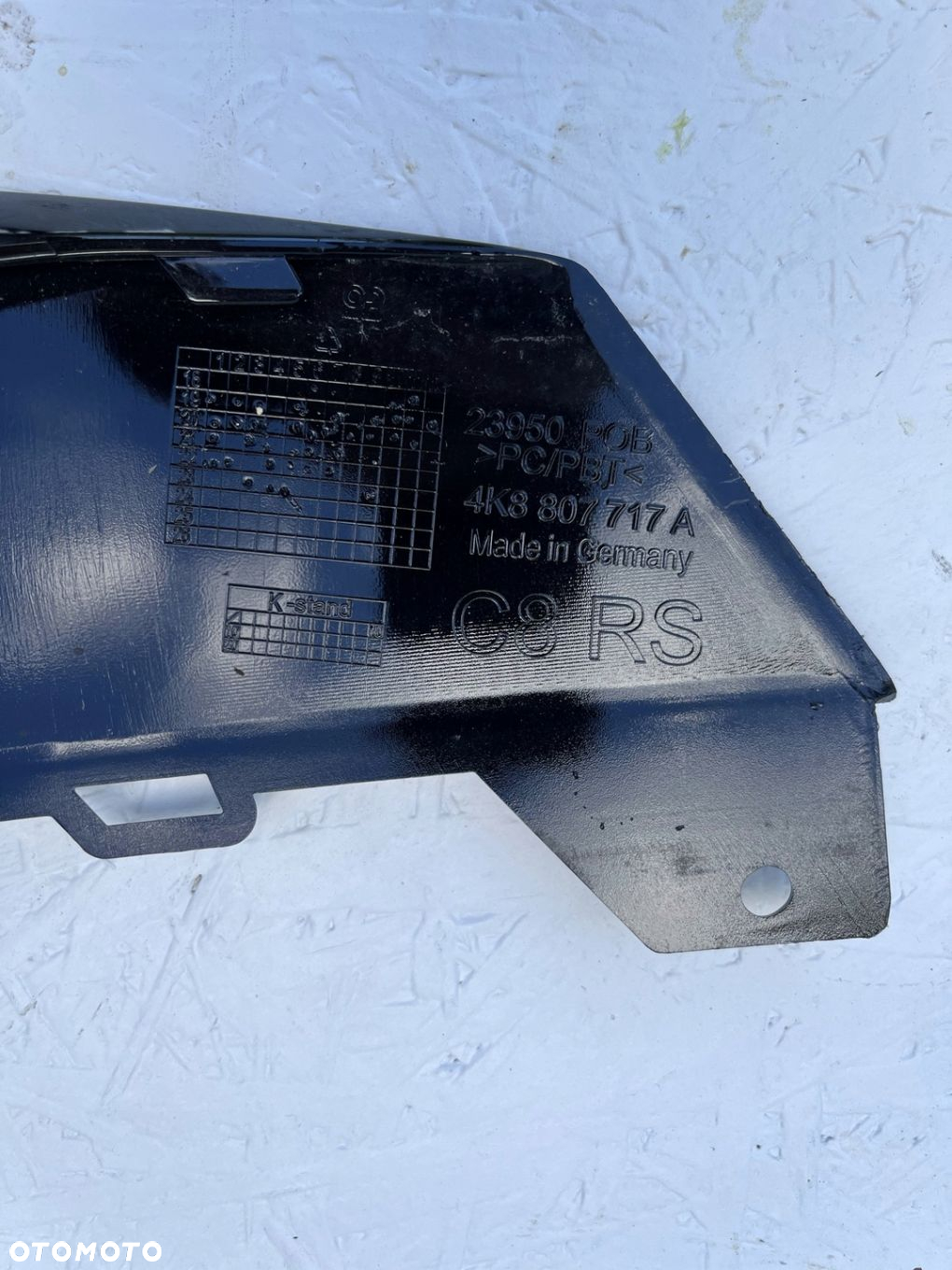 AUDI RS6 RS7 4K8 C8 SPOILER DOKŁADKA ZDERZAK PRZÓD ORG - 6
