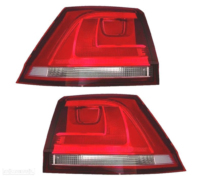 FAROLINS PARA VOLKSWAGEN VW GOLF VII VARIANT 12-17 BRANCO VERMELHO - 1