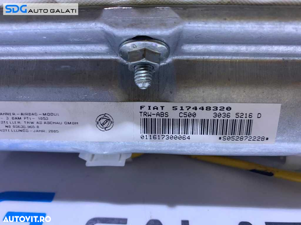 Airbag Pasager Fiat Croma 2005 - 2010 Cod 517448320 30329150H 30365216D - 3