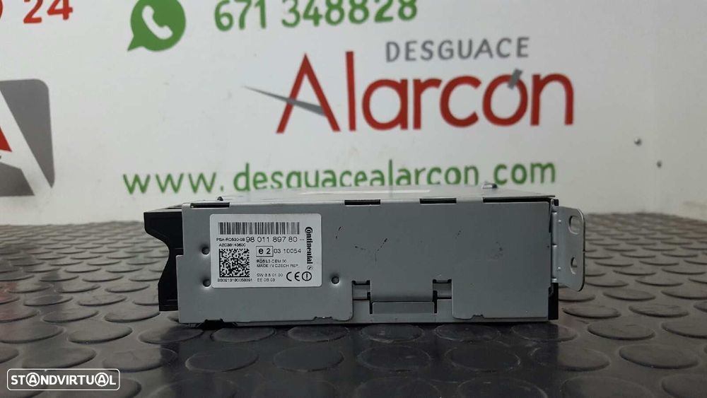 SISTEMA AUDIO / RADIO CD CITROEN C4 LIM. TONIC - 6