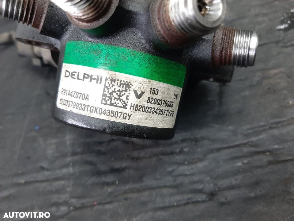 rampa injectoare renault modus clio 2 3 kangoo dacia logan 1.5 dci k9k  8200379933 - 2
