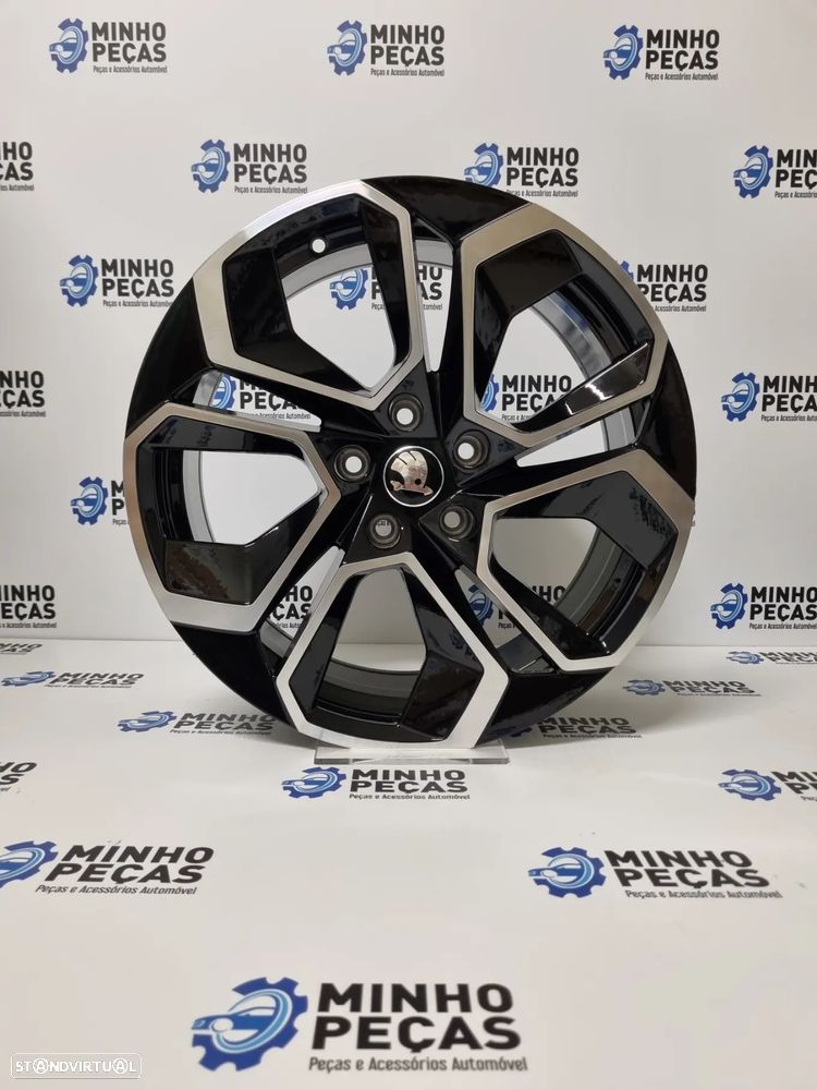 Jantes Look Skoda Octavia Altair em 18 Preto Polido (5x112) - 8