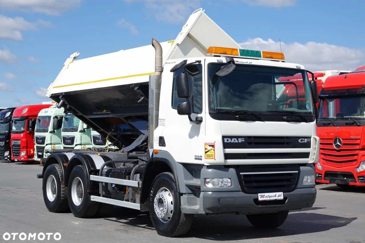 DAF CF 85.410 / 6X4 / WYWROTKA 2 STR / BORDMATIC / HYDROBURTA / MANUAL / SPROWADZONY - 8