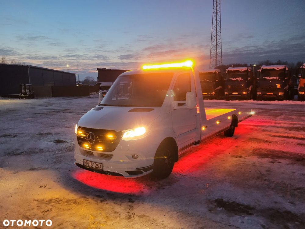 Mercedes-Benz Sprinter 317 Autolaweta najazd alu Hak 3500kg - 1