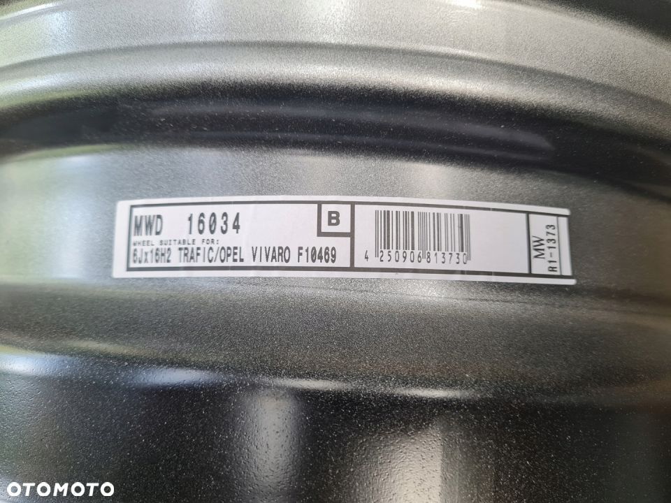 VIVARO TRAFIC Felga Stalowa 6x16 5x118 ET50 NOWA - 3