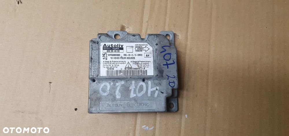 Moduł Sensor Airbag Poduszek Peugeot 407 9655880880 - 1
