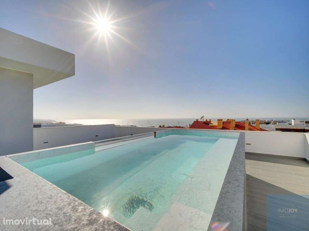 Fantástica Penthouse T3 com Vista Mar e Piscina, na Ericeira - Grande imagem: 2/44
