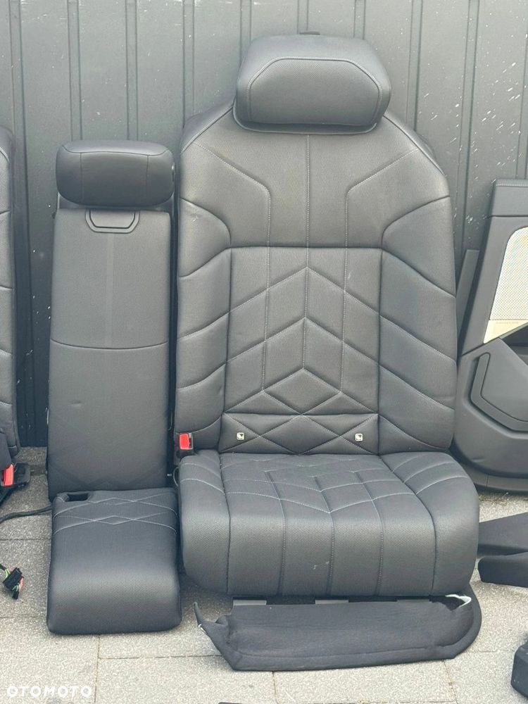 FOTELE TAPICERKA BMW 7 G70 INDIVIDUAL CZARNE MASAŻ WENTYLACJA GRZANE - 6