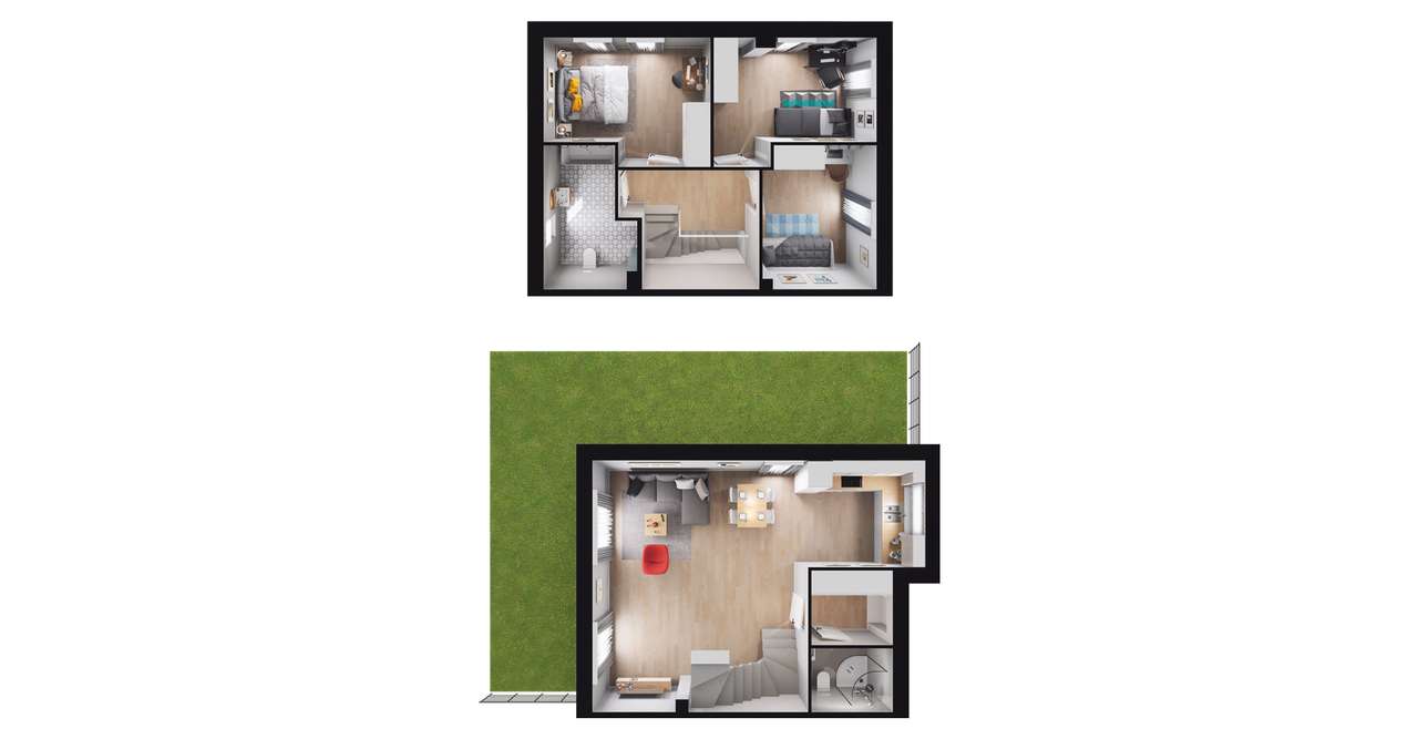 5-pokojowy dom 92m2 + ogródek Bez Prowizji - Pełny obrazek: 3/11