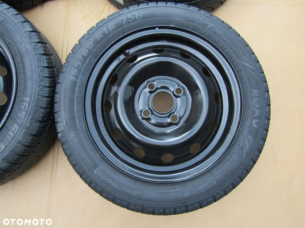 4x Felgi Stalowe Koła 14 Hyundai i10 i20 Kia Picanto I 5 j 4x100 ET46 Opony 165/60 14 Letnie - 6