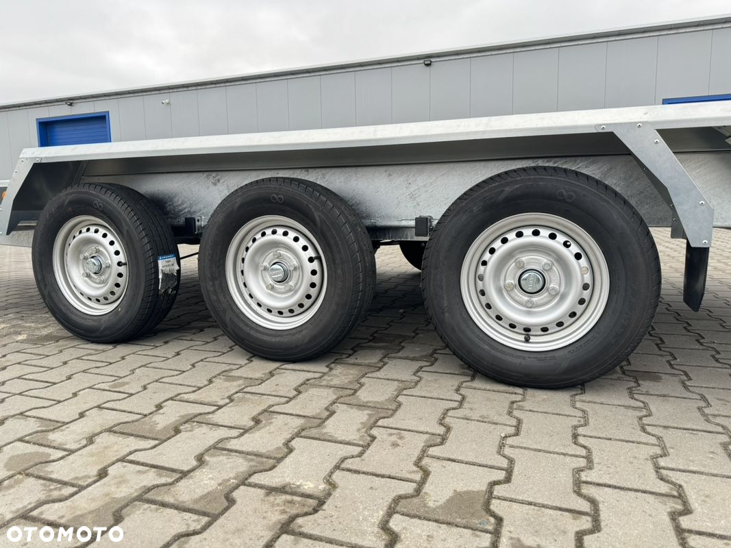 Lorries TPM35-4017 402x175 cm DMC 3500kg przyczepa 3 osiowa pod koparkę budowlanka - 8