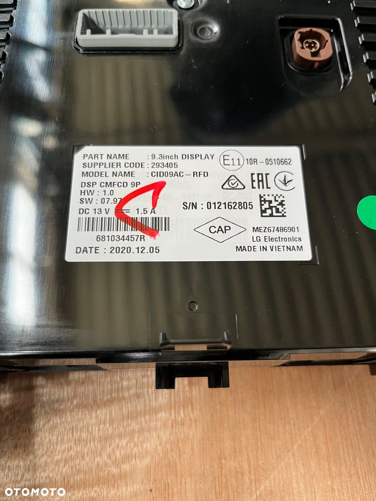 Wyświetlacz ekran tablet Renault Megane IV LIFT - 4