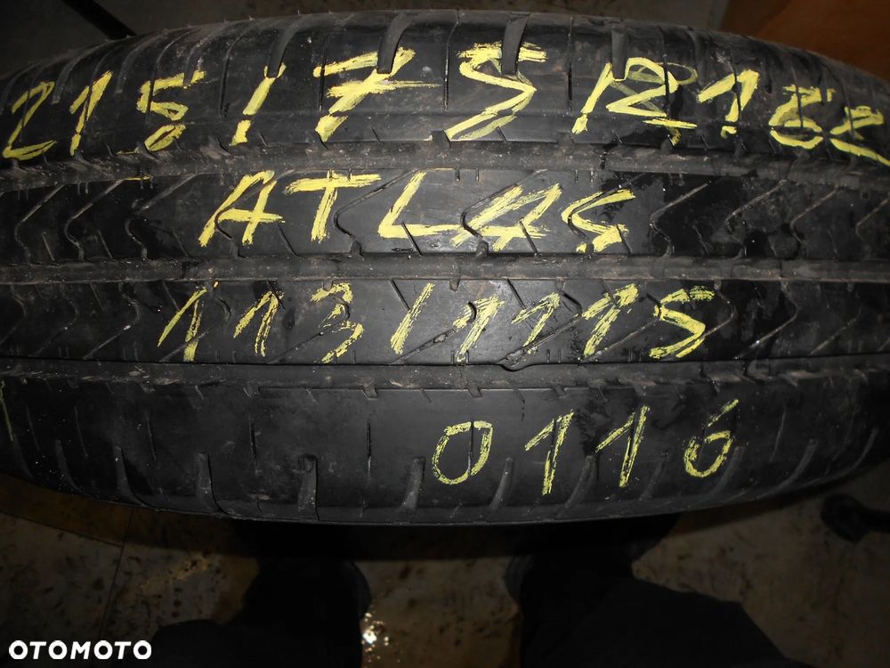 OPONA POJEDYNKA 215/75R16C ATLAS GREEN VAN DOT 0116 9.8MM - 1