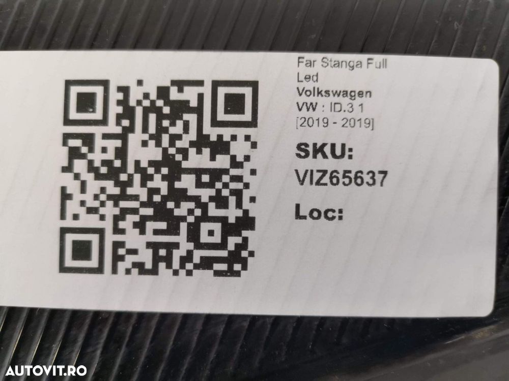 Far Stanga Full Led Volkswagen VW ID.3 1 2019 Original Avariat - 8