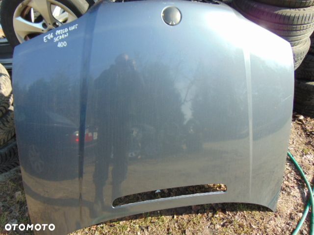 BMW 3 E46 sedan kombi przed lift MASKA POKRYWA SILNIKA kolor 400 stahlgrau ładna RADOM - 1
