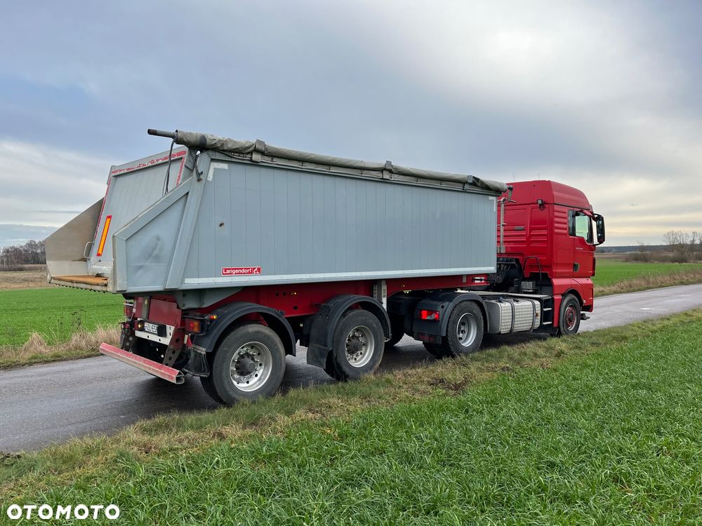 Langendorf SKA 20/26 4960kg 2 osie 38t DMC zestaw naczepa wywrotka Hardox - 10