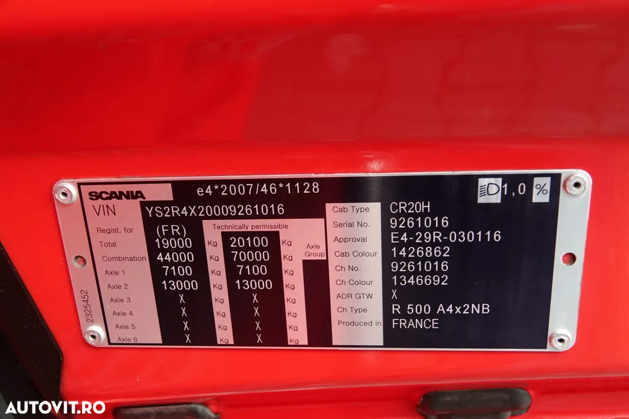 Scania R 500 / RETARDER / I-PARK COOL / FULL AIRMATIC / ADR / CONTRACTUL DE SERVICE AFTER - 34