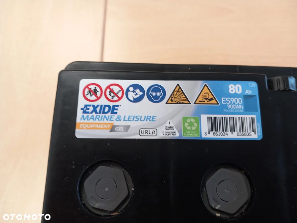 AKUMULATOR DO CAMPERA EXIDE ES900 MARINE&LEISURE 12V 80AH - 11