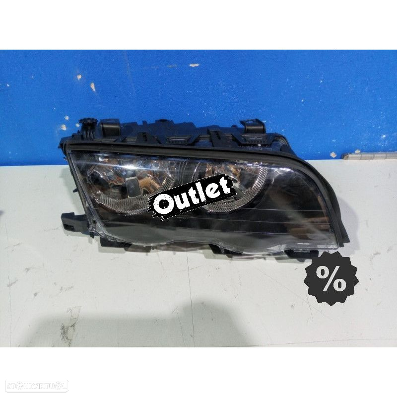 R010670C1 FAROL DIREITO PARA BMW SÉRIE 3 E46 4 PORTAS 98-01 FUNDO PRETO - 5