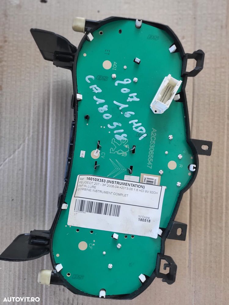 Ceasuri bord Peugeot 207 (2006->) A2C53375182 - 3