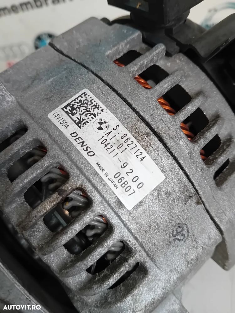 Alternator Bmw x1 X2 F39 F48 Seria 1/2 F45 F46 F20 F21 2.0 Benzina B48 Cod 8627124 - 8