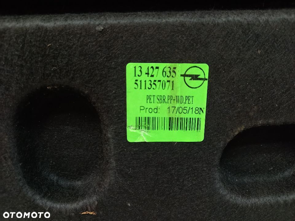 Opel Corsa E wykladzina bagaznika podloga tyl - 3