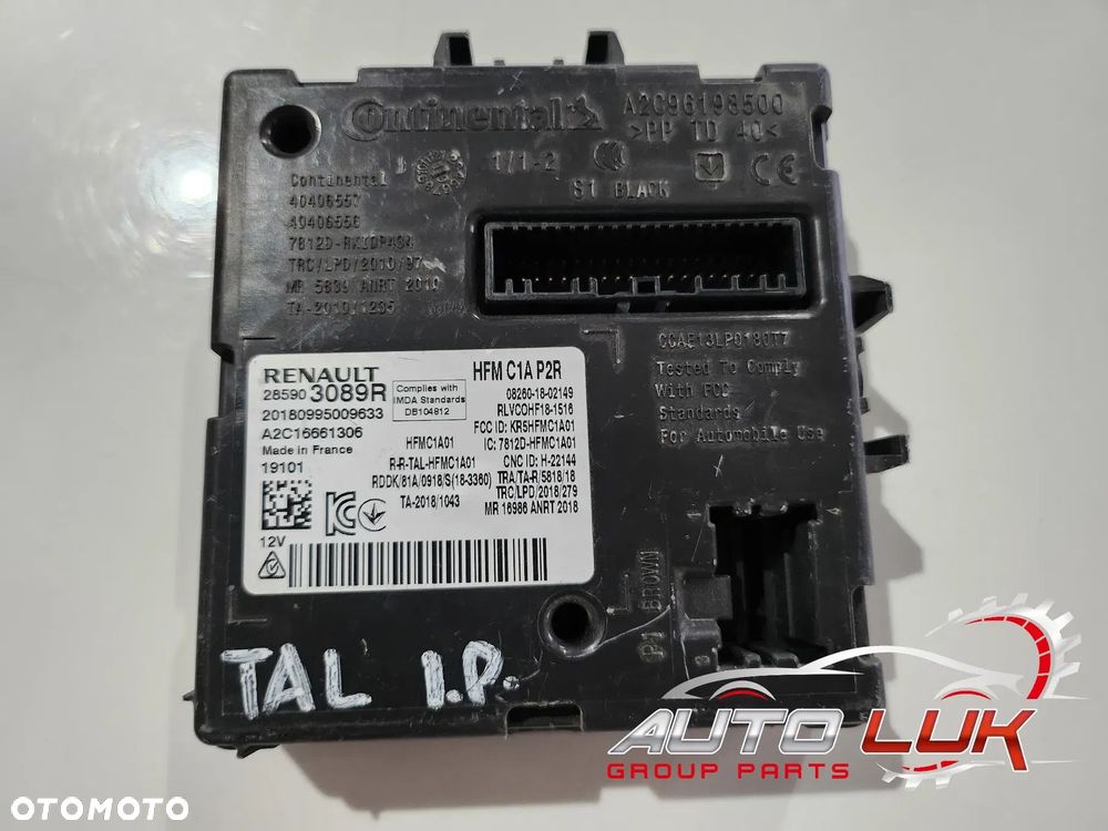 Moduł sterownik karty czytnik kart hand free Renault TALISMAN MEGANE IV ESPACE V LIFT - 3