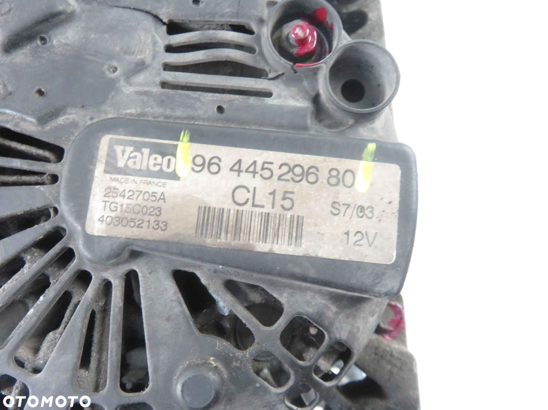 ALTERNATOR PEUGEOT 206 1.4 HDI 9644529680 - 2