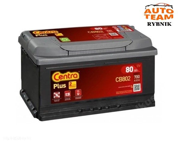 Akumulator Centra Plus 12V 80Ah CB802 Nowy Model!