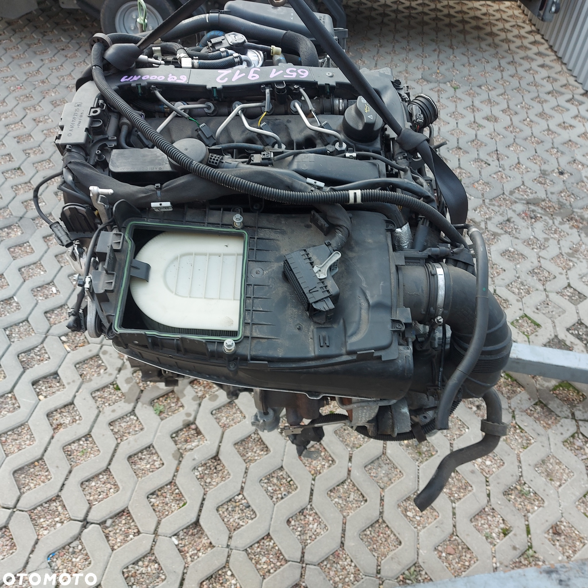 SILNIK DIESEL 2.2 CDI 220 4MATIC 651912 MERCEDES C W204 GLK X204 ORYGINAL DEMONTAZ 651 912 - 2