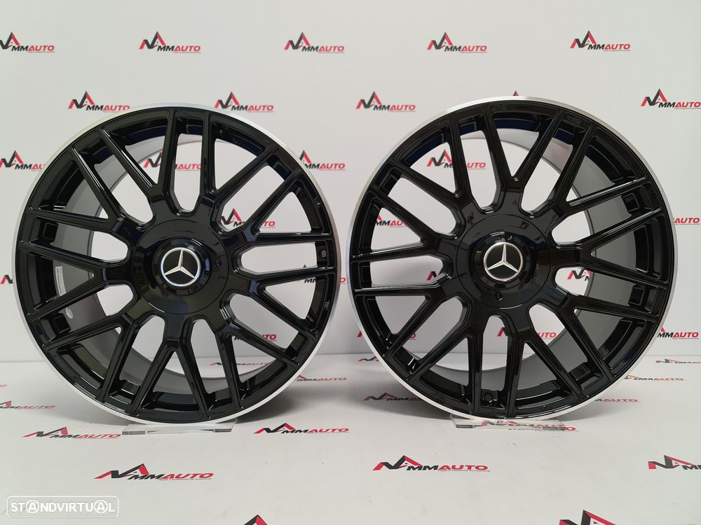 Jantes Look Mercedes C63S Preto Brilho 20 - 1