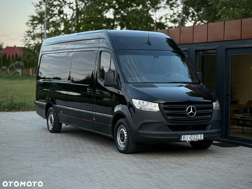 Mercedes-Benz Sprinter 314 CDI / Maxi L3 H2 / 2020 Rok Produkcji /  Automat 7G Tronic / 2.143cm3 OM651 / Czarny / Zarejestrowany w PL - 3