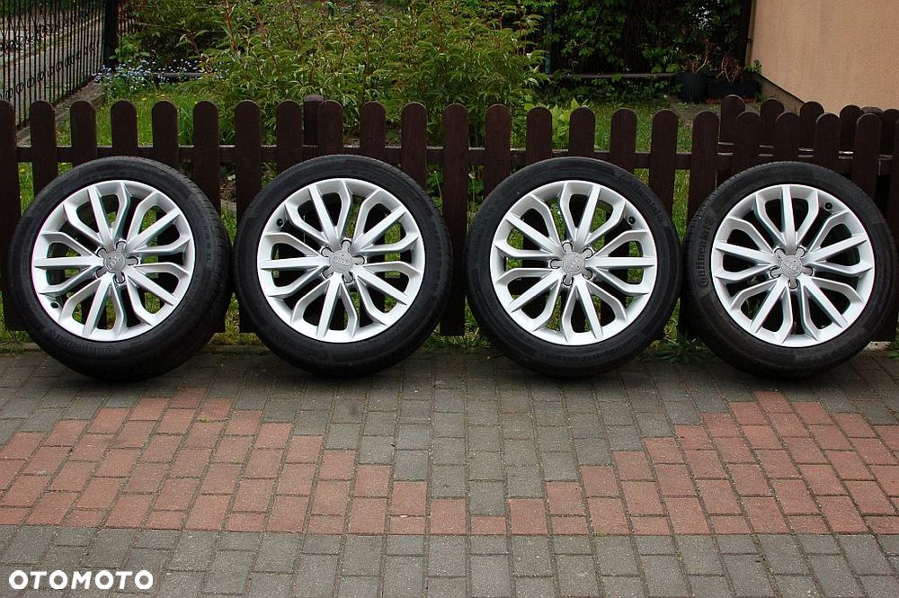 KOŁA LETNIE 19'' AUDI A4 A5 A6 5X112 ET33 ORYGINAŁ AUDI jak nowe - 1
