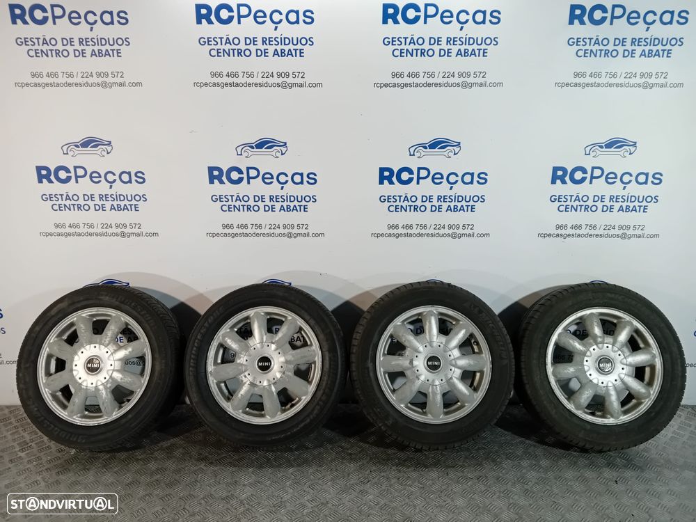 .Conjunto Jantes 15 Mini Cooper R50 R52 R53 175x65xR15 4x100 Original