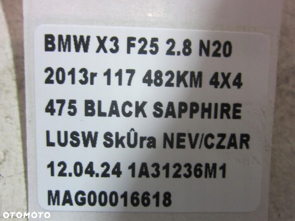 BMW X3 F25 X4 F26 BELKA ZAWIESZENIA TYLNEGO SANKI TYŁ 33316857983 6857983 - 9