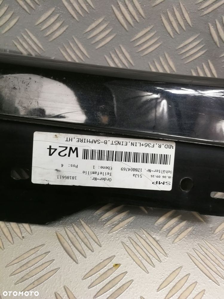 7314640 listwa progowa nakładka prawa próg prawy BMW F36 4 BLACK SAPHIRE - 6